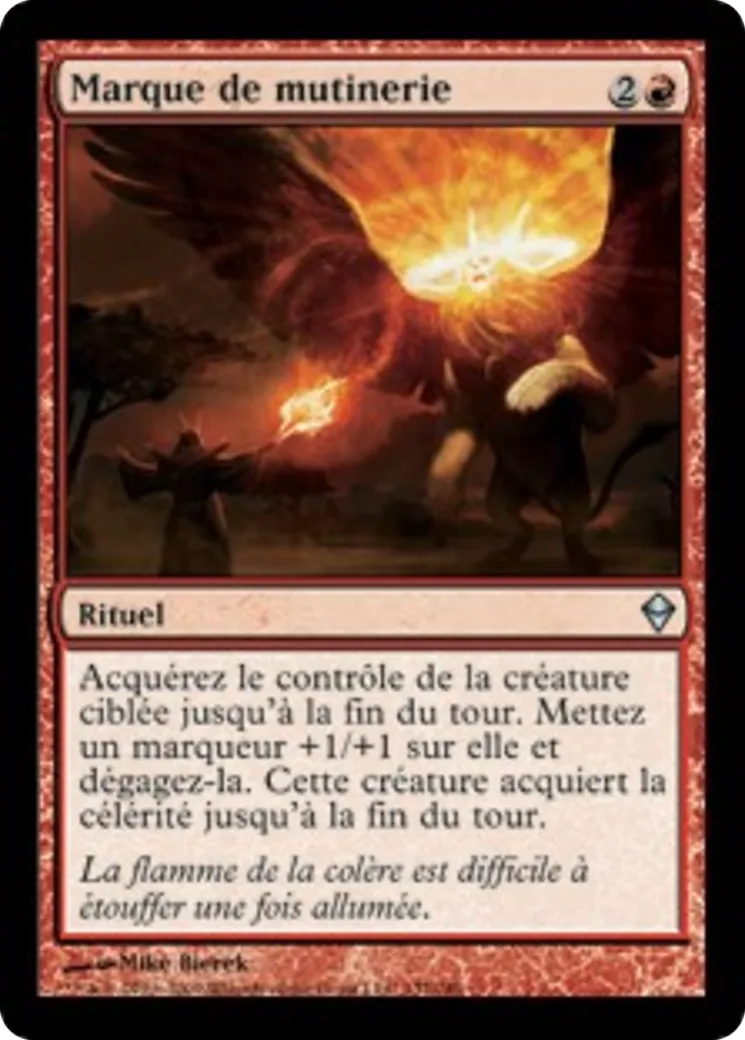 Marque de mutinerie — Zendikar — Magic: The Gathering
