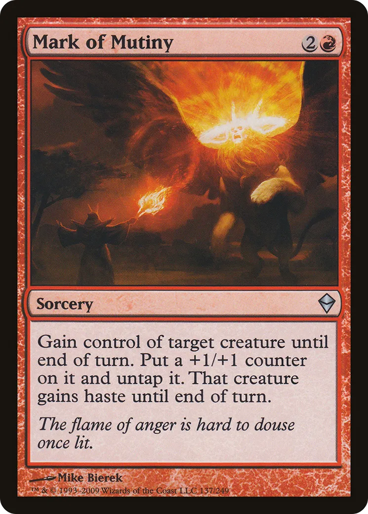 Mark of Mutiny — Zendikar — Magic: The Gathering