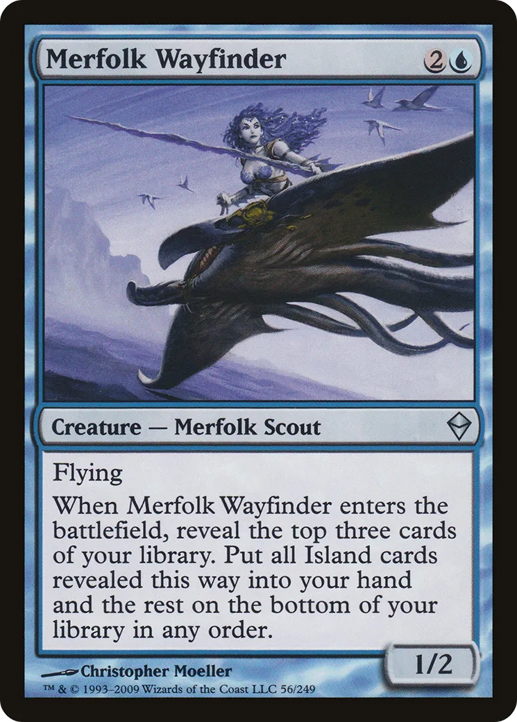 Merfolk Wayfinder — Zendikar — Magic: The Gathering