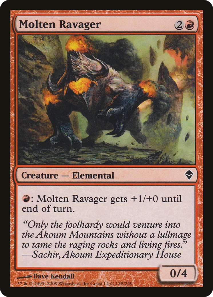 Dévastateur en fusion — Zendikar — Magic: The Gathering