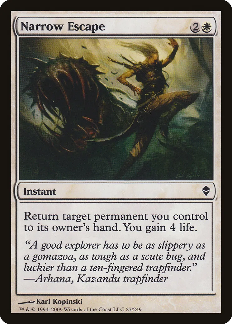 Narrow Escape — Zendikar — Magic: The Gathering