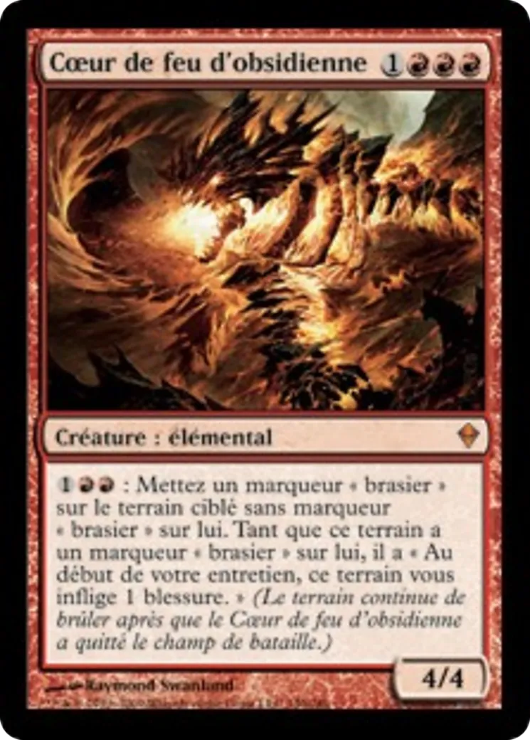 Cœur de feu d'obsidienne — Zendikar — Magic: The Gathering
