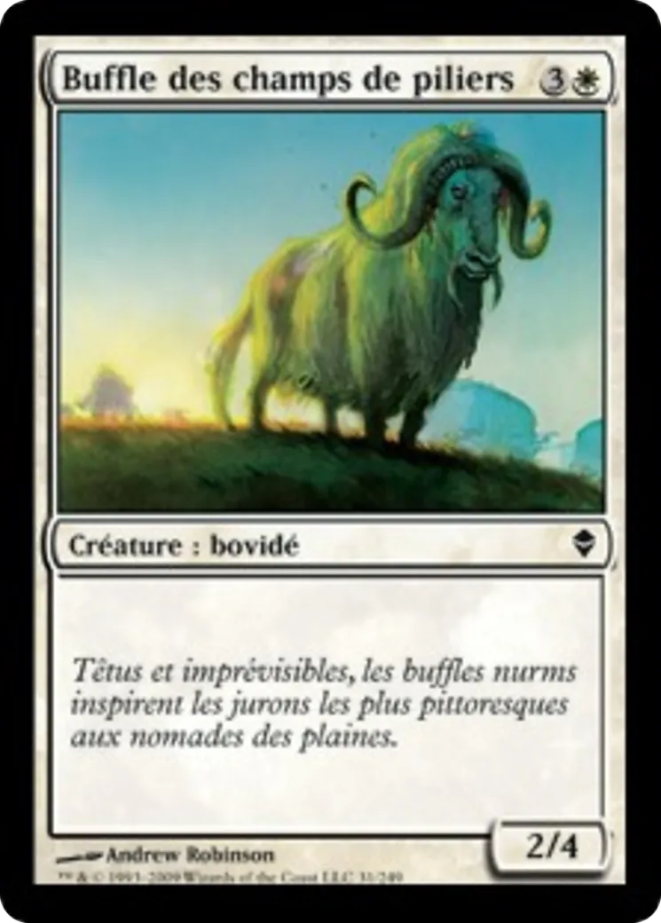 Buffle des champs de piliers — Zendikar — Magic: The Gathering