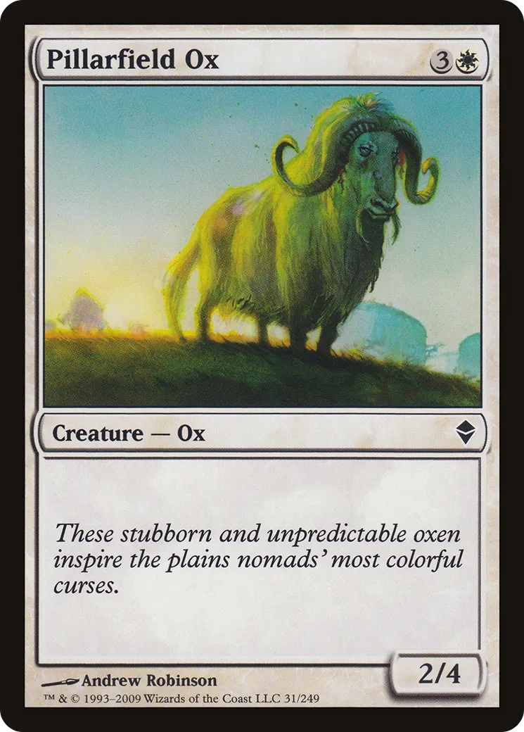 Buffle des champs de piliers — Zendikar — Magic: The Gathering
