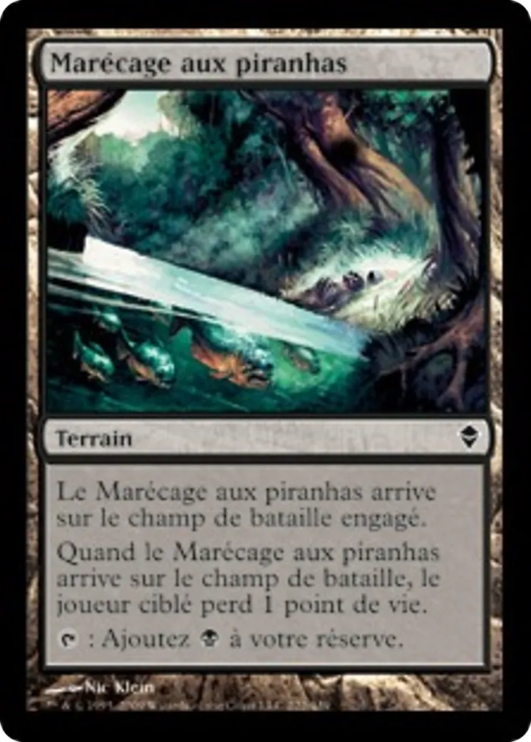 Marécage aux piranhas — Zendikar — Magic: The Gathering