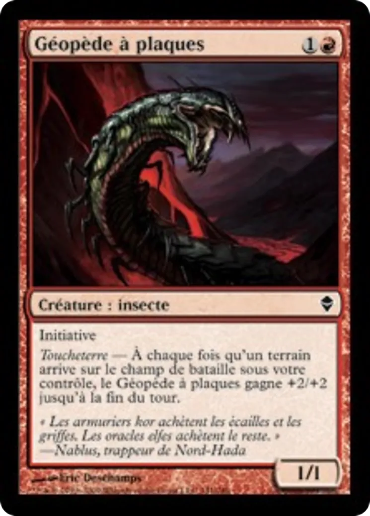 Géopède à plaques — Zendikar — Magic: The Gathering
