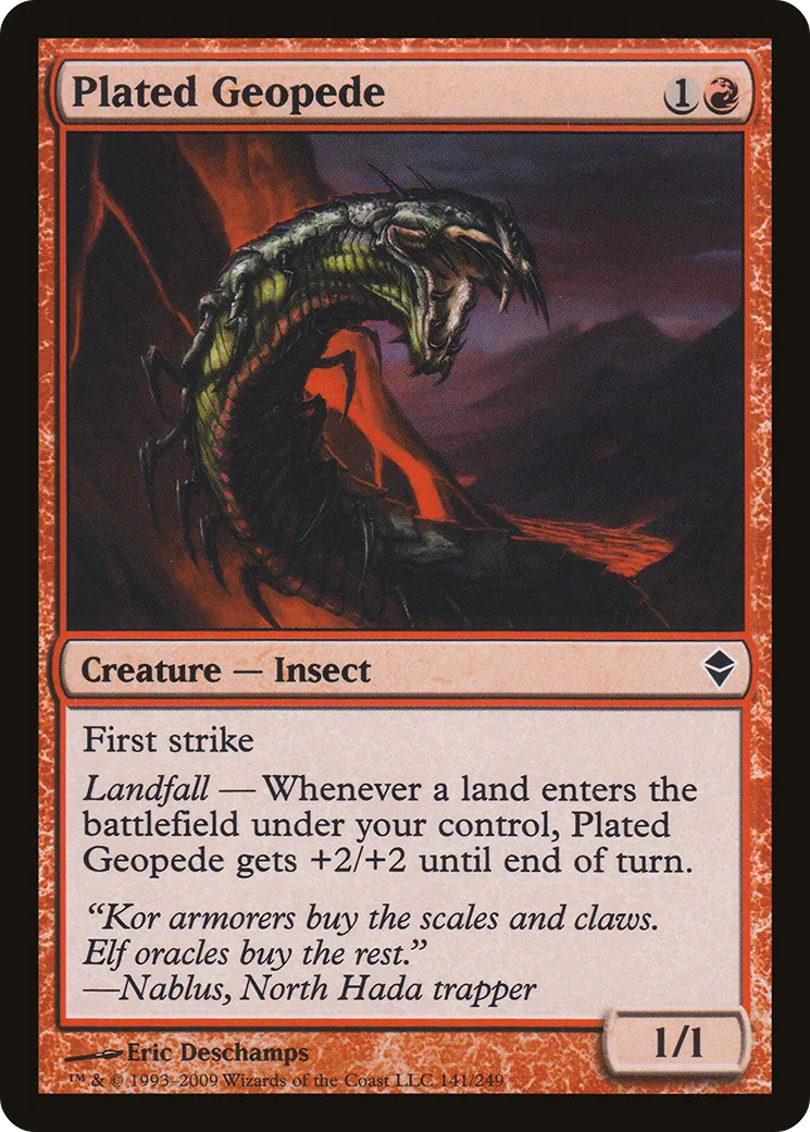 Géopède à plaques — Zendikar — Magic: The Gathering
