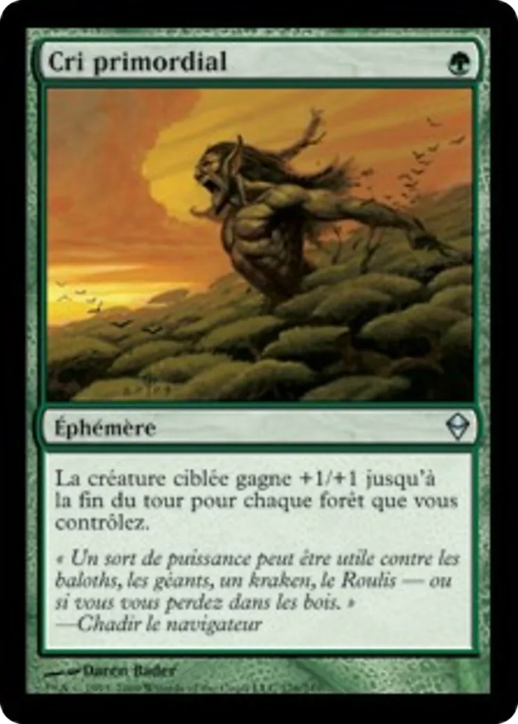 Cri primordial — Zendikar — Magic: The Gathering