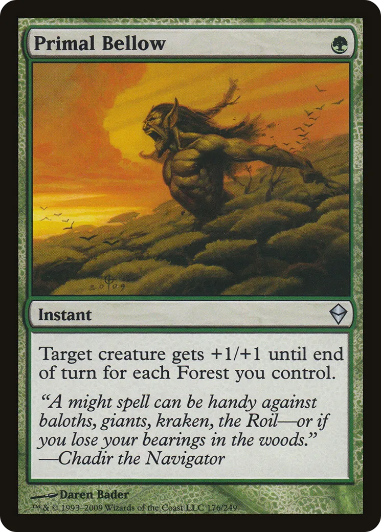 Primal Bellow — Zendikar — Magic: The Gathering