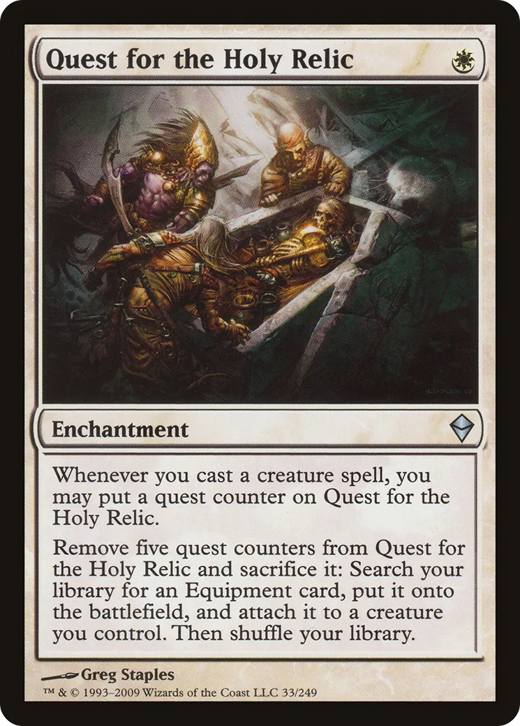 Quest for the Holy Relic from Zendikar - Magic: The Gathering