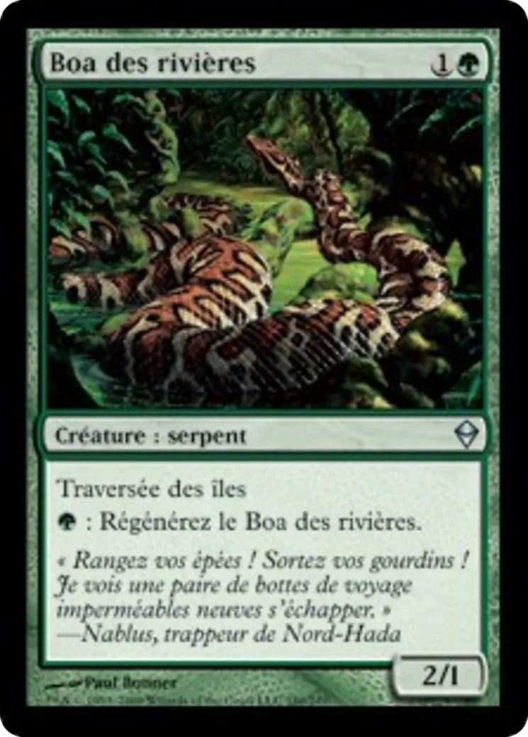 Boa des rivières — Zendikar — Magic: The Gathering