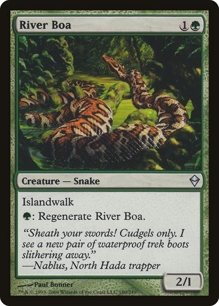 River Boa — Zendikar — Magic: The Gathering