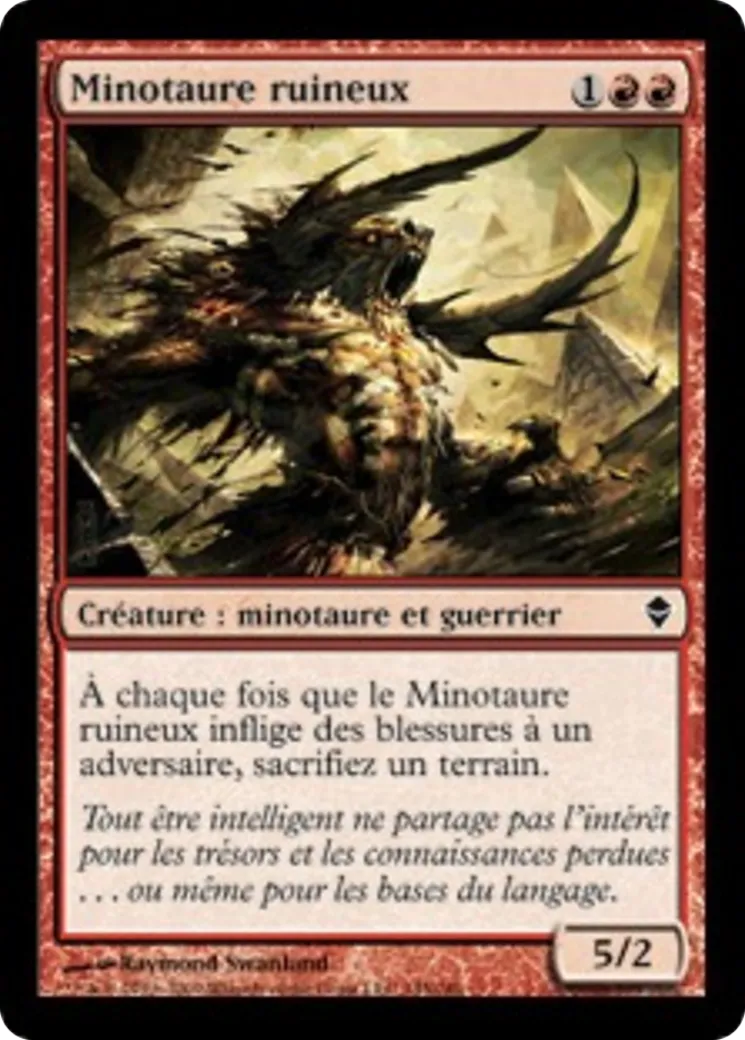 Minotaure ruineux — Zendikar — Magic: The Gathering