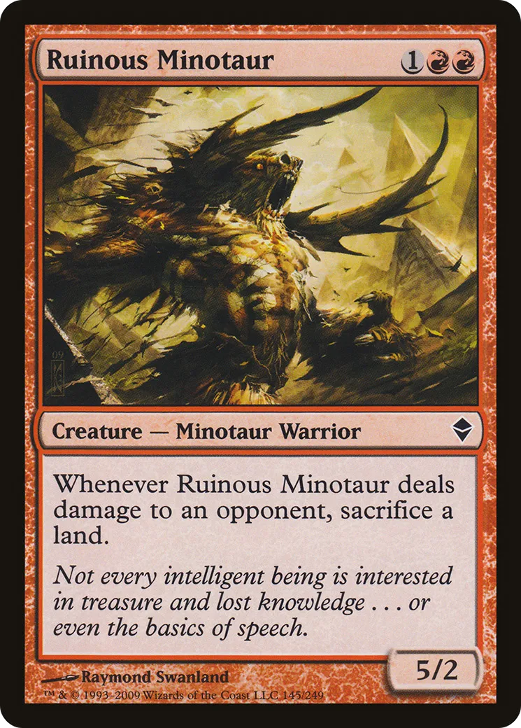 Ruinous Minotaur — Zendikar — Magic: The Gathering