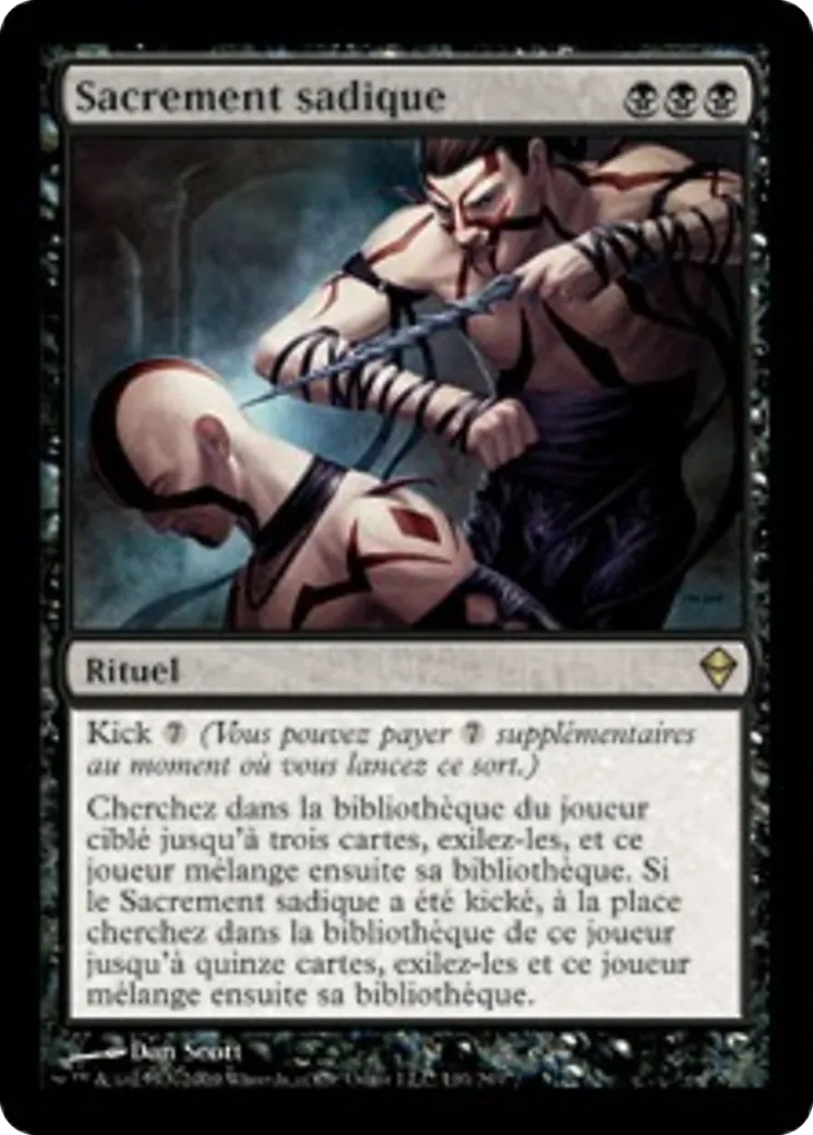 Sacrement sadique — Zendikar — Magic: The Gathering