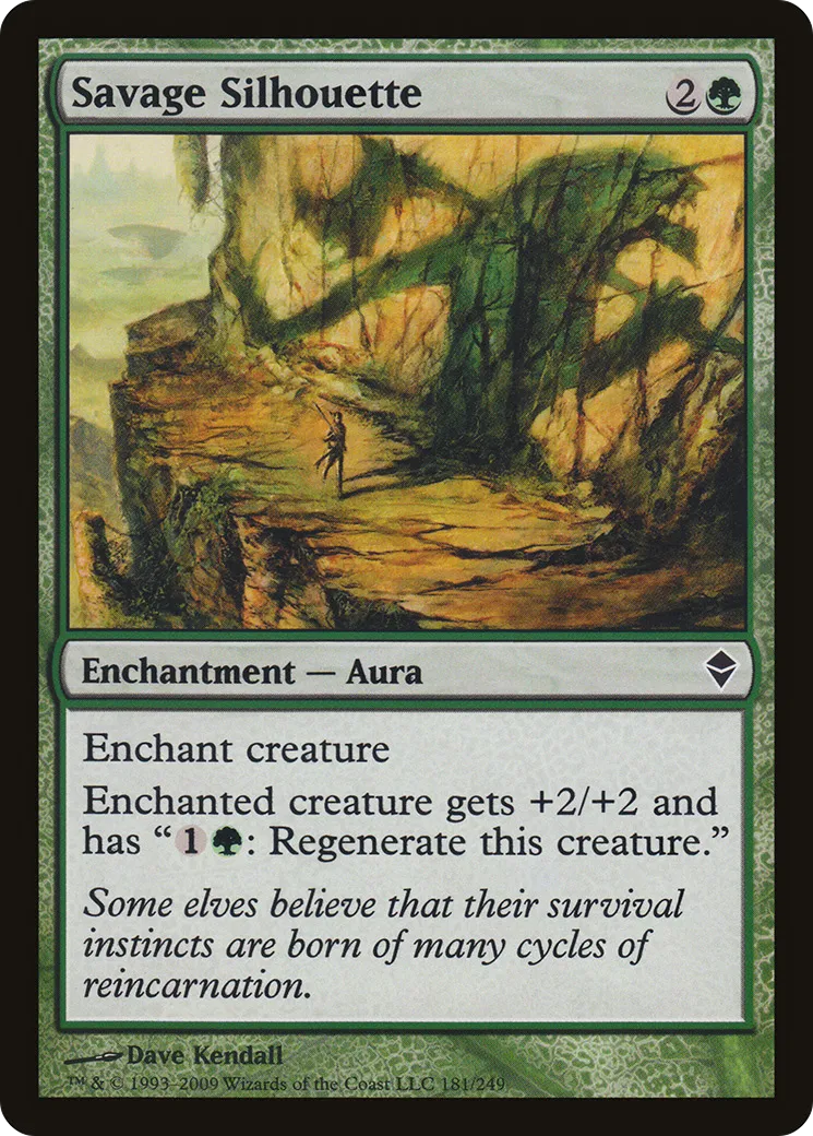 Savage Silhouette — Zendikar — Magic: The Gathering