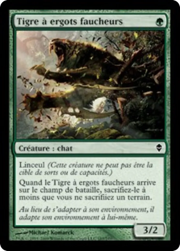 Tigre à ergots faucheurs — Zendikar — Magic: The Gathering