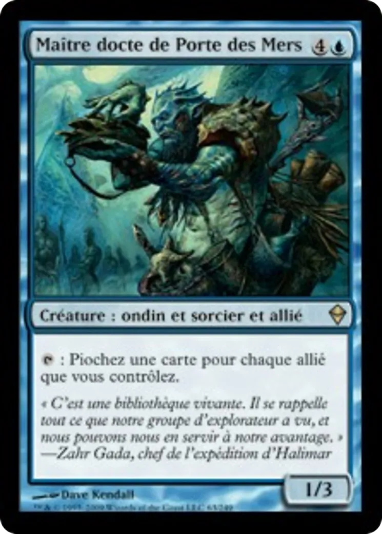 Maître docte de Porte des Mers — Zendikar — Magic: The Gathering