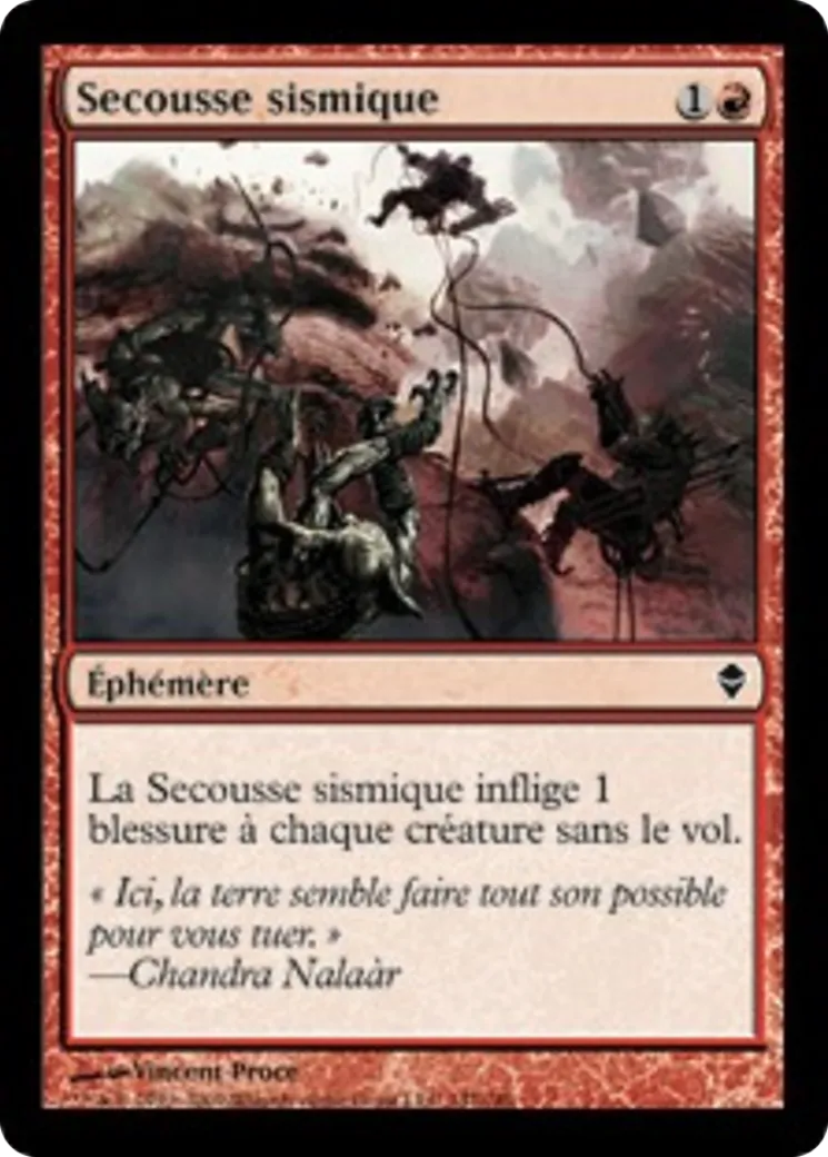 Secousse sismique — Zendikar — Magic: The Gathering