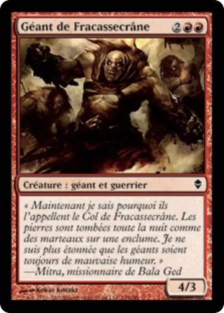 Géant de Fracassecrâne — Zendikar — Magic: The Gathering