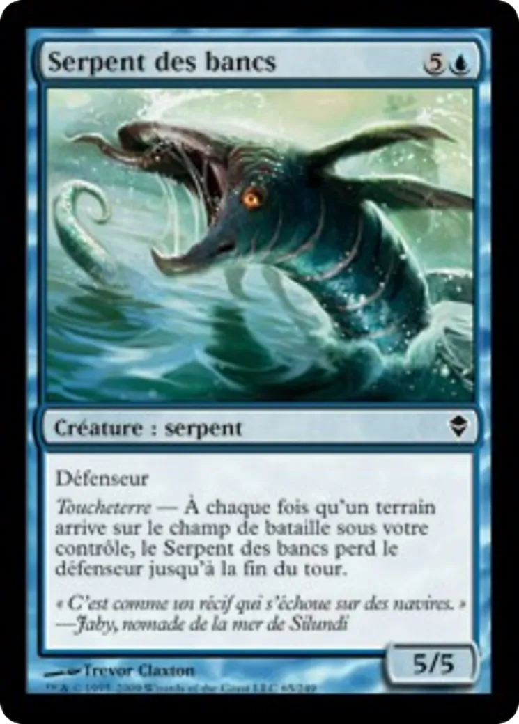 Serpent des bancs — Zendikar — Magic: The Gathering