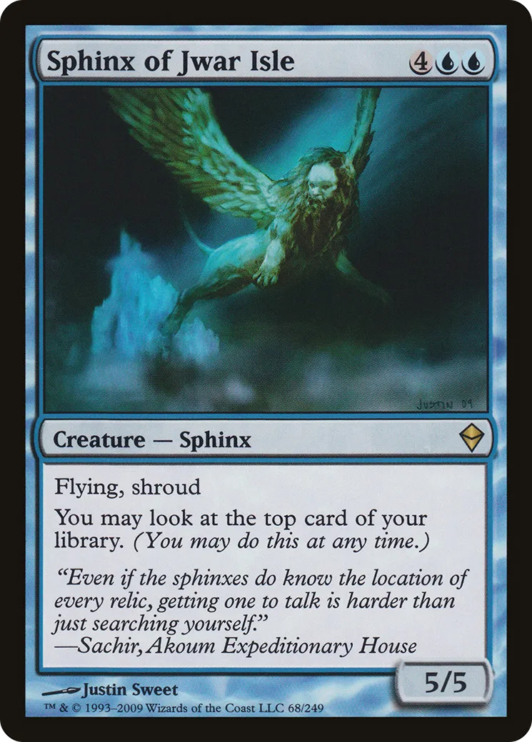 Sphinx of Jwar Isle — Zendikar — Magic: The Gathering