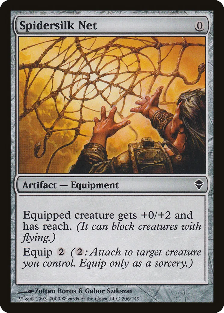 Filet de soie d'araignée — Zendikar — Magic: The Gathering
