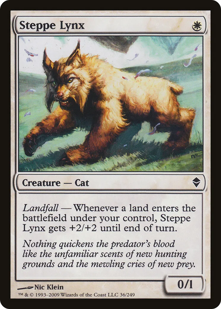 Steppe Lynx — Zendikar — Magic: The Gathering