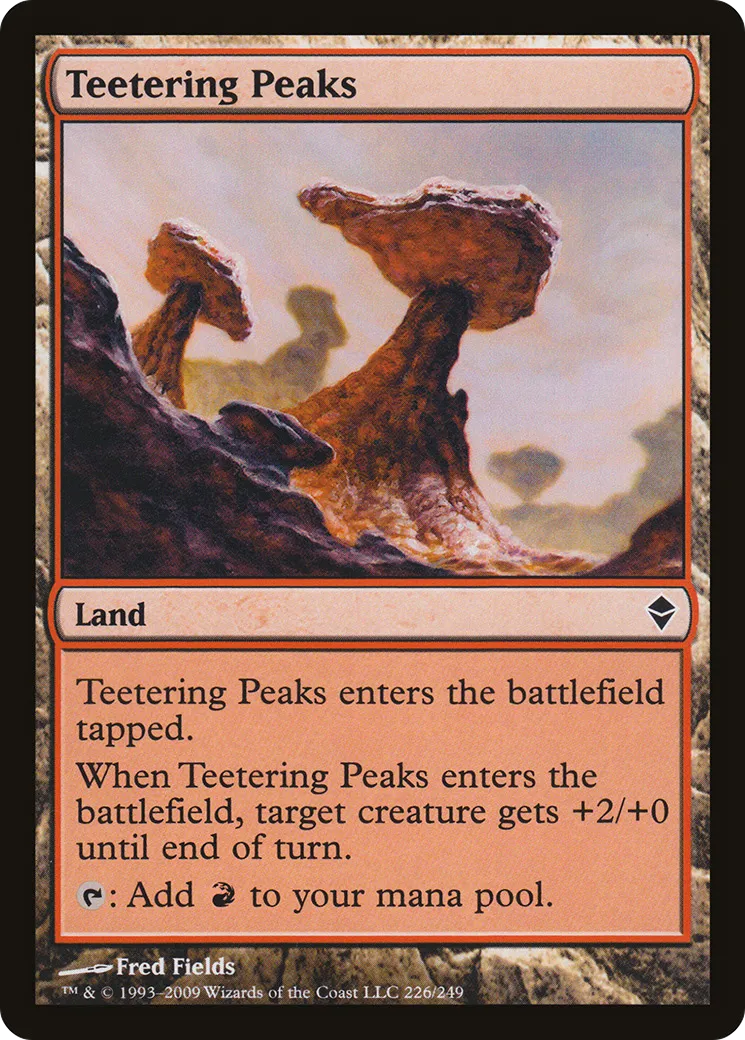 Teetering Peaks — Zendikar — Magic: The Gathering