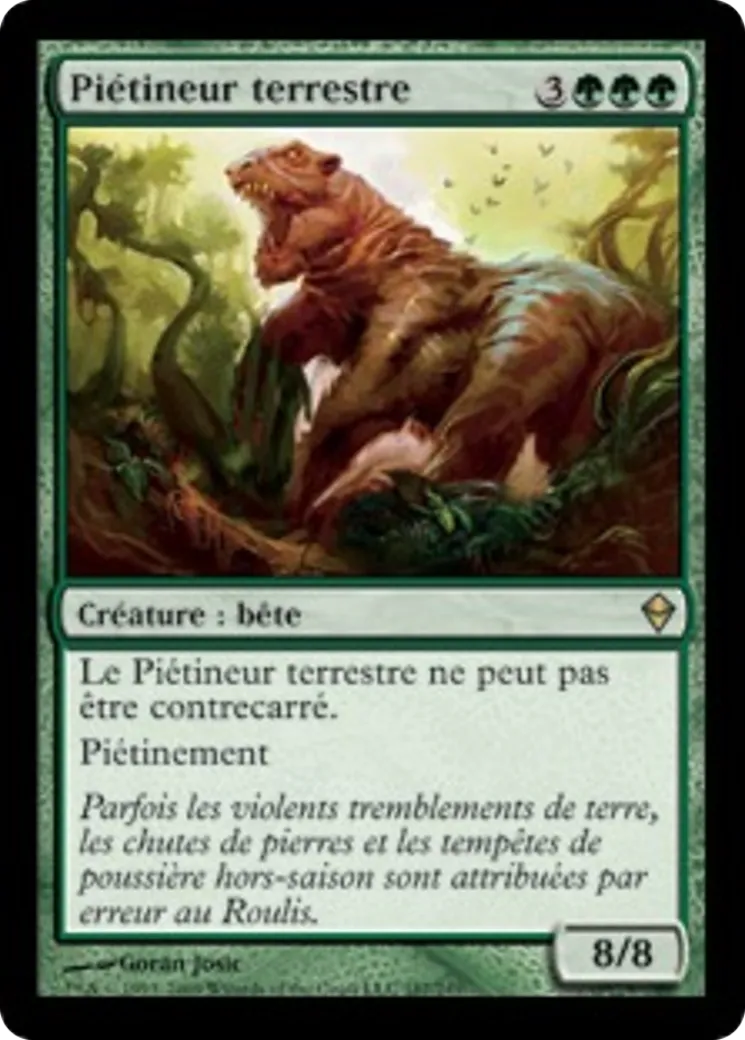 Piétineur terrestre — Zendikar — Magic: The Gathering