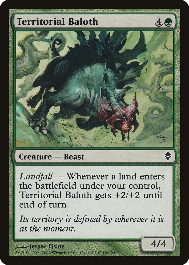 Territorial Baloth — Zendikar — Magic: The Gathering