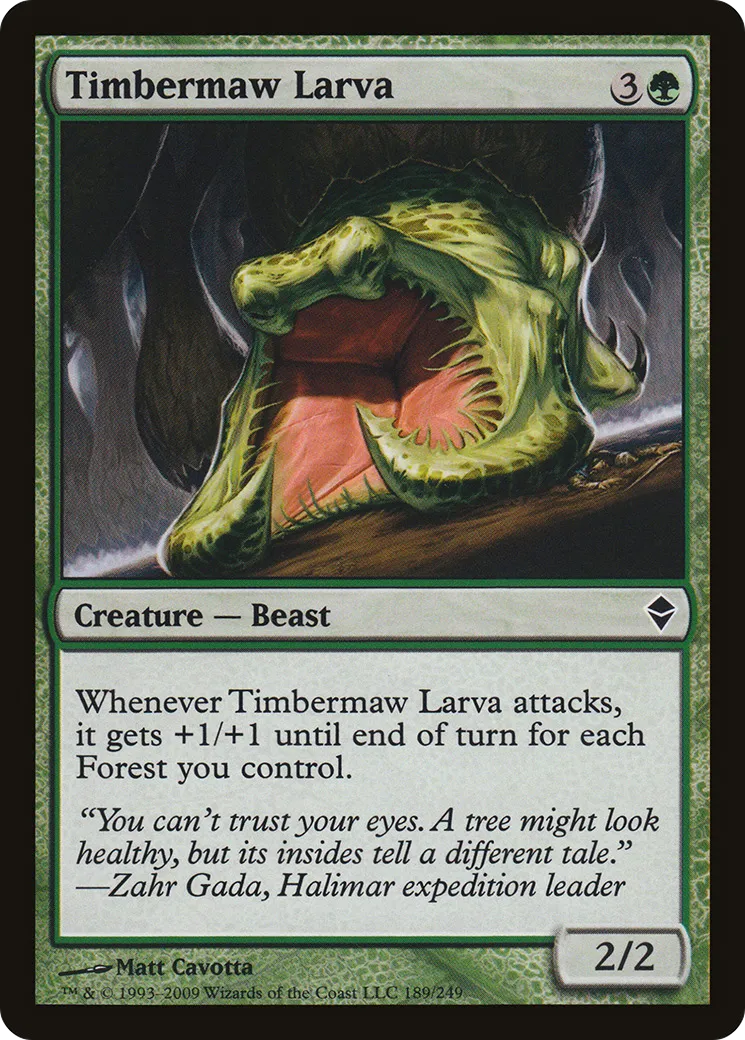Timbermaw Larva — Zendikar — Magic: The Gathering