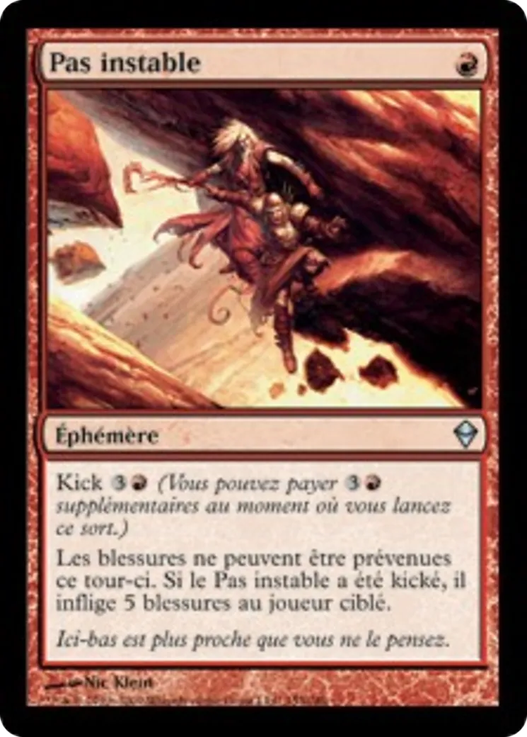Pas instable — Zendikar — Magic: The Gathering