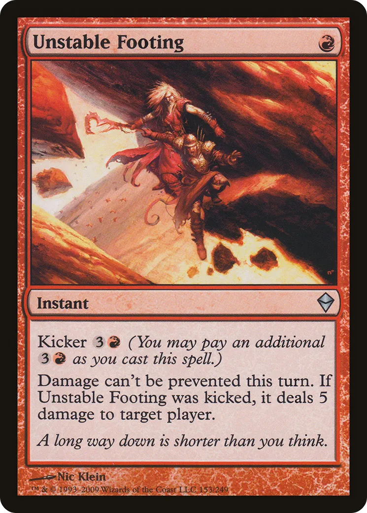 Unstable Footing — Zendikar — Magic: The Gathering