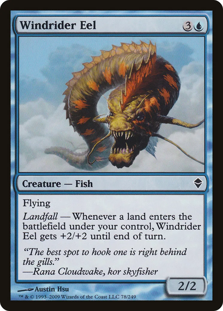 Windrider Eel — Zendikar — Magic: The Gathering