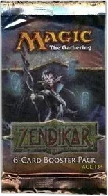 Zendikar Six Card Booster Pack — Zendikar — Magic: The Gathering