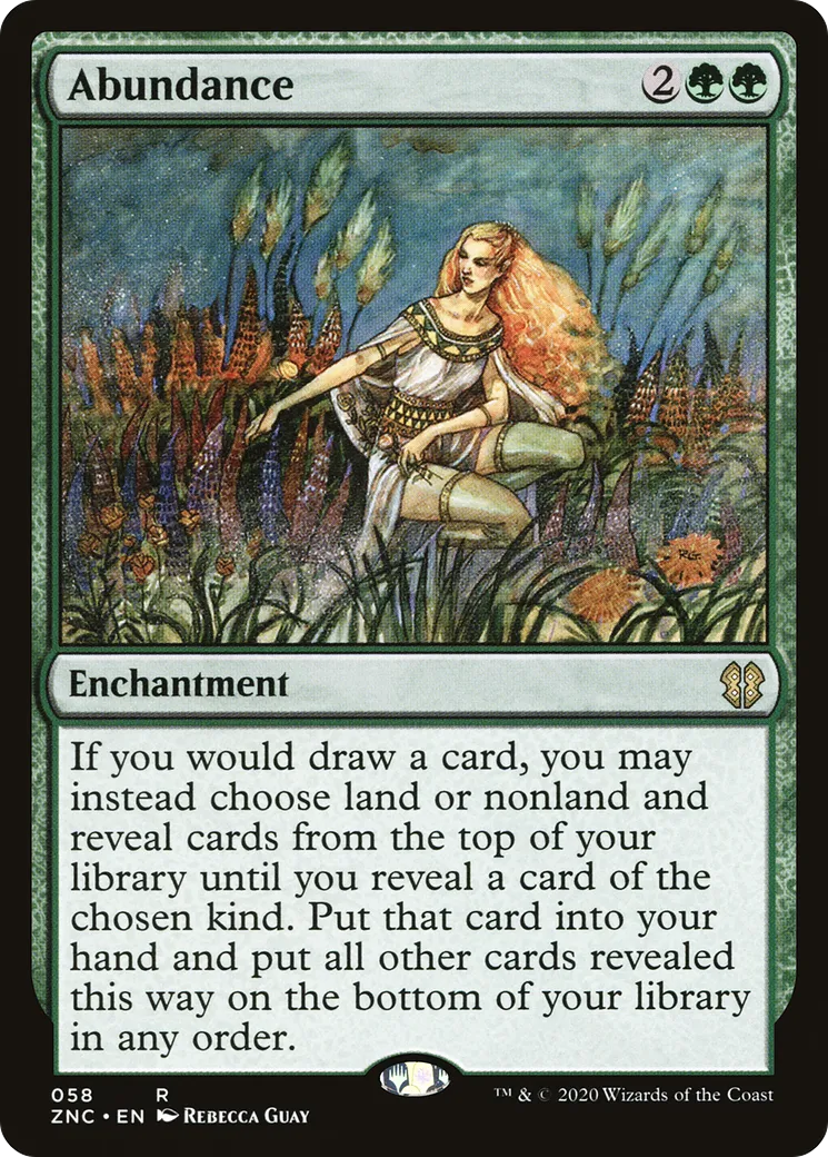 Abondance — Zendikar Rising Commander — Magic: The Gathering
