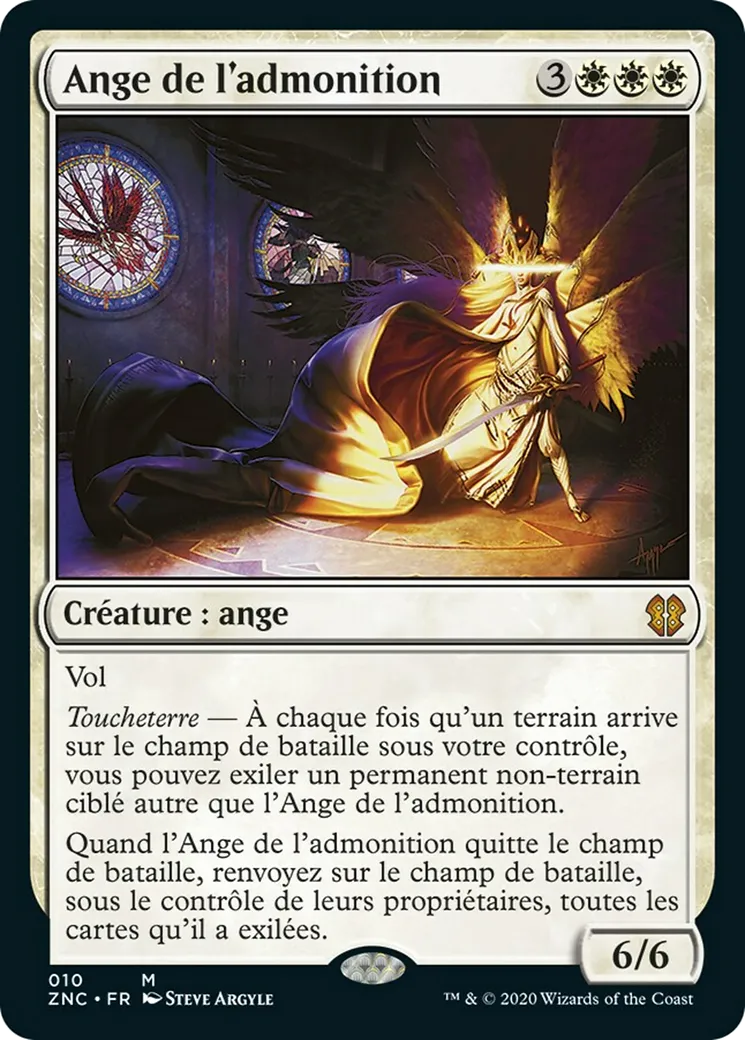 Ange de l'admonition — Zendikar Rising Commander — Magic: The Gathering