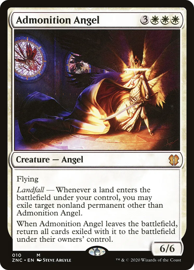 Ange de l'admonition — Zendikar Rising Commander — Magic: The Gathering