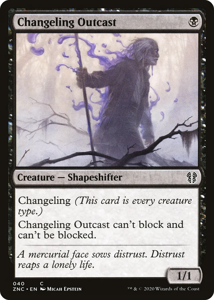 Changeling Outcast — Zendikar Rising Commander — Magic: The Gathering