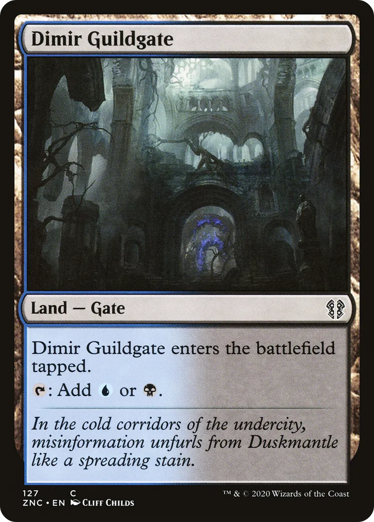 Dimir Guildgate — Zendikar Rising Commander — Magic: The Gathering