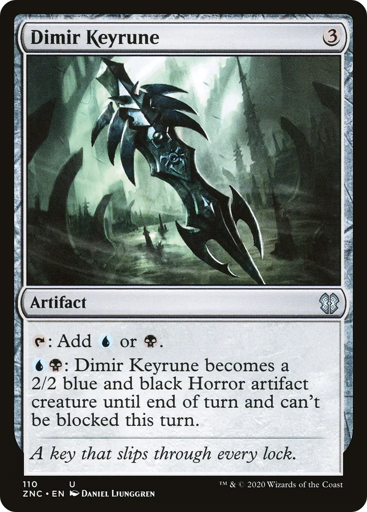 Runeclé de Dimir — Zendikar Rising Commander — Magic: The Gathering