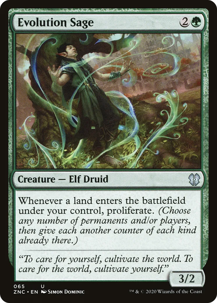 Evolution Sage — Zendikar Rising Commander — Magic: The Gathering