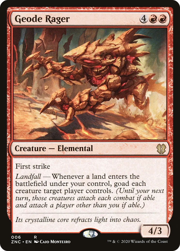 Geode Rager — Zendikar Rising Commander — Magic: The Gathering
