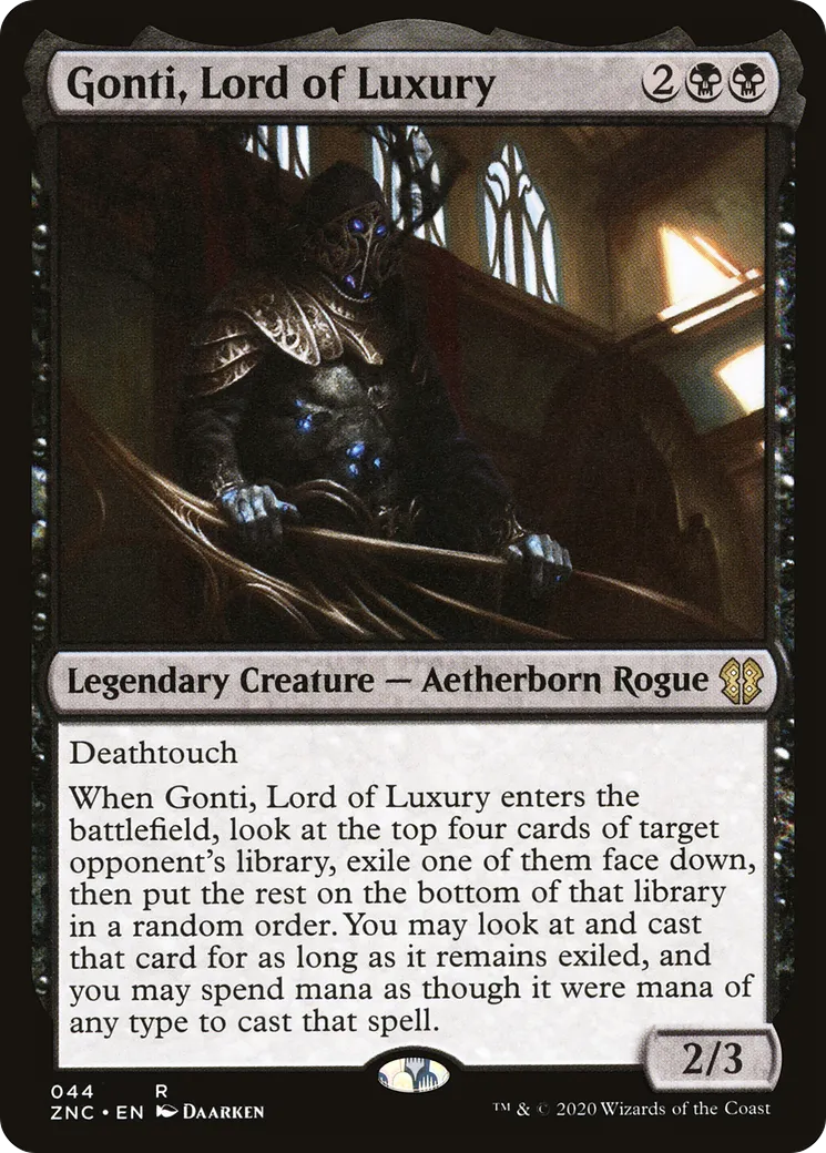 Gonti, seigneur de l'opulence — Zendikar Rising Commander — Magic: The Gathering