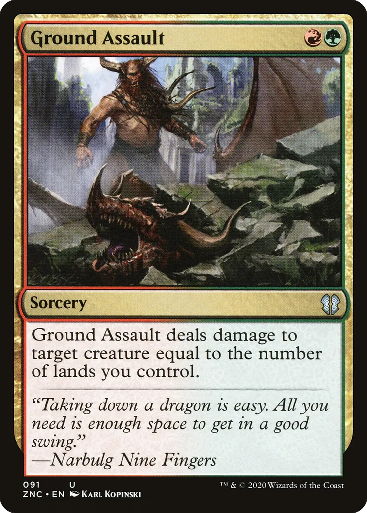 Assaut terrestre — Zendikar Rising Commander — Magic: The Gathering