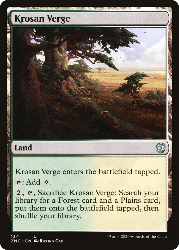 Krosan Verge — Zendikar Rising Commander — Magic: The Gathering