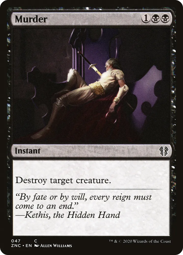 Murder — Zendikar Rising Commander — Magic: The Gathering