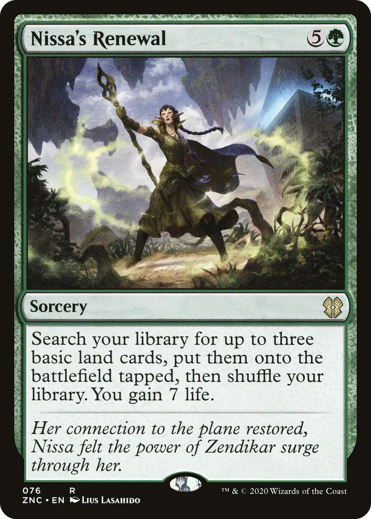 Renouveau de Nissa — Zendikar Rising Commander — Magic: The Gathering