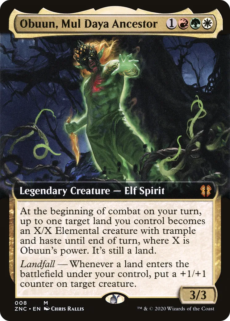 Obuun, ancêtre de Mul Daya — Zendikar Rising Commander — Magic: The Gathering
